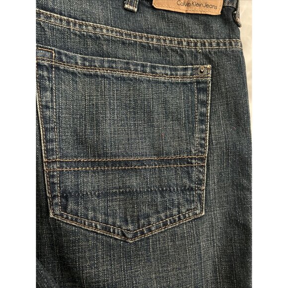 Calvin Klein Jeans Men 38x30 Distressed Patchwork Slim Fit CKJ026 - Picture 3 of 16